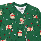 HelloBaby Christmas Baby Boy Sleepsuit - Dark Green