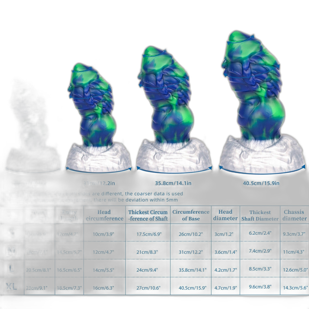 SWISOK Bobby - Fantasy Dragon Dildo - Knot Dildo - 4 Sizes Silicone Dildo