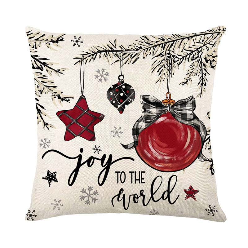 Christmas Cushion Cover Pillowcase Merry Christmas Decor For Home Xmas Ornament Happy NewYear Gift