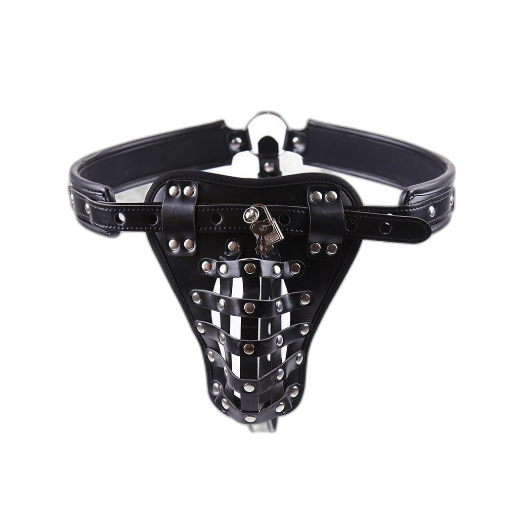 Leather Chastity Jockstrap