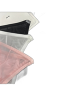 2 Pack Men's Sexy Seamless Semi-Transparent Thong & Strings
