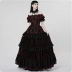 Victoria's Gorgeous Flocked Lace Maxi Dress
