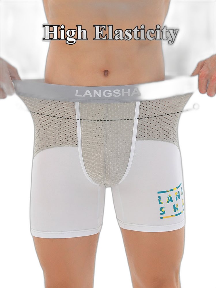 Men's Anti-Chafing Sports Boxer Briefs with Spacious Pouch