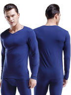Mens Ultra Soft Low Cut V-Neck Thermal Shirt