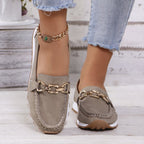 Fashion Round Toe Slip-on Platform Fashion Casual Women's Shoes