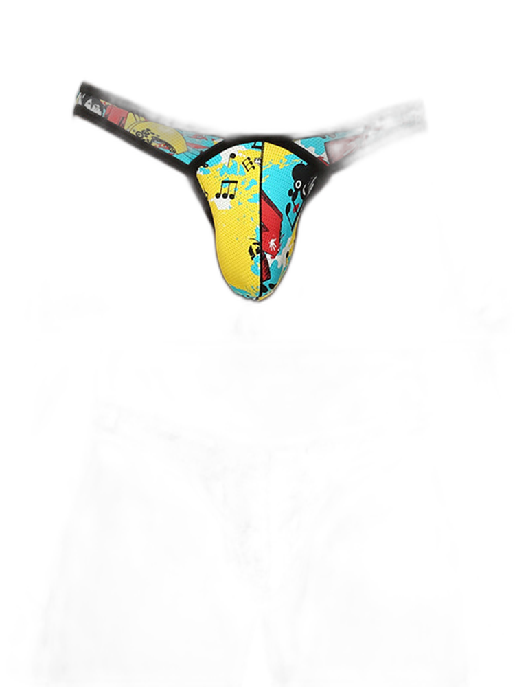 2 Pack Men's U-Pouch Low-Rise Thong