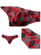 Men’s Low-Rise U-Convex Print Thong