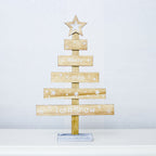 Creative Painted Letter Christmas Tree Ornaments