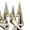 Metal Pup Hood Spikes 10 Pack Silver 10x24mm