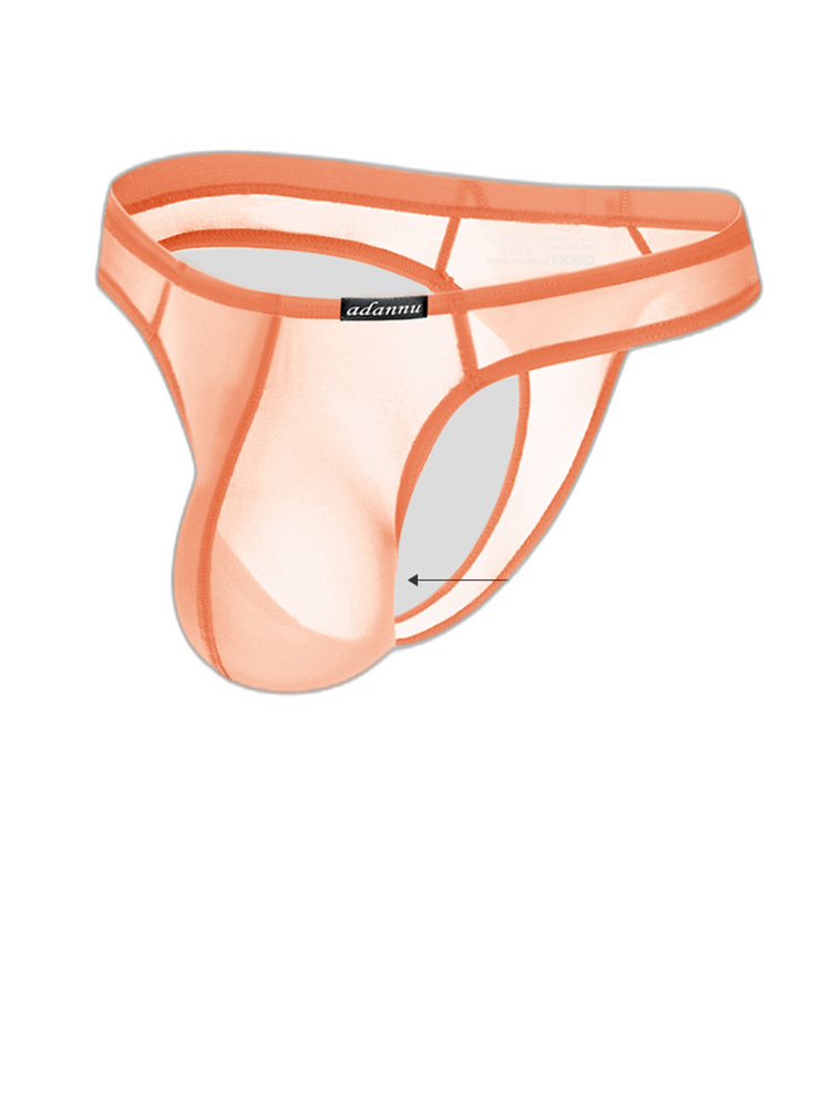 2 Pack Men's Sexy Semi-Transparent Thong
