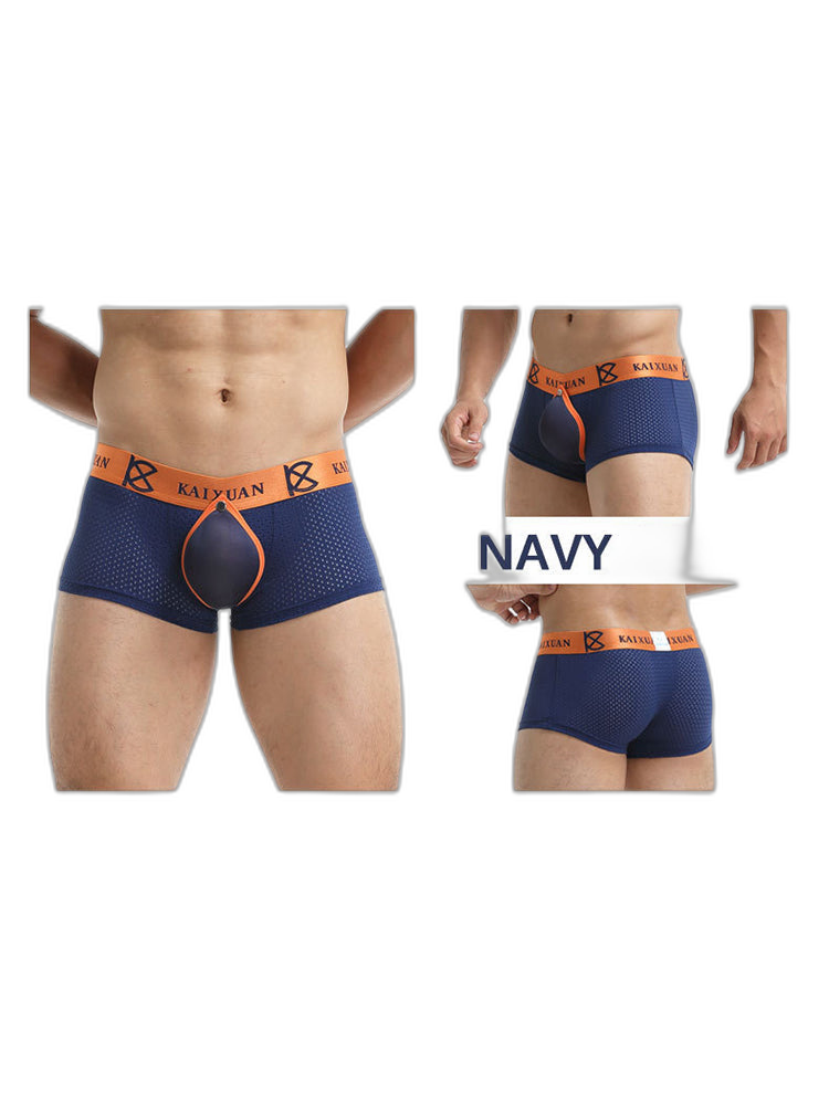 2-pack Men's Sexy Detachable Curled Cup Snap Hip Boxer Briefs