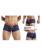 2-pack Men's Sexy Detachable Curled Cup Snap Hip Boxer Briefs