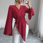 Women's Autumn New Collection Light Mature-Style Satin Top