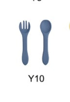 Baby Feeding Set - Silicone Spoon & Fork, Food-Grade BPA-Free