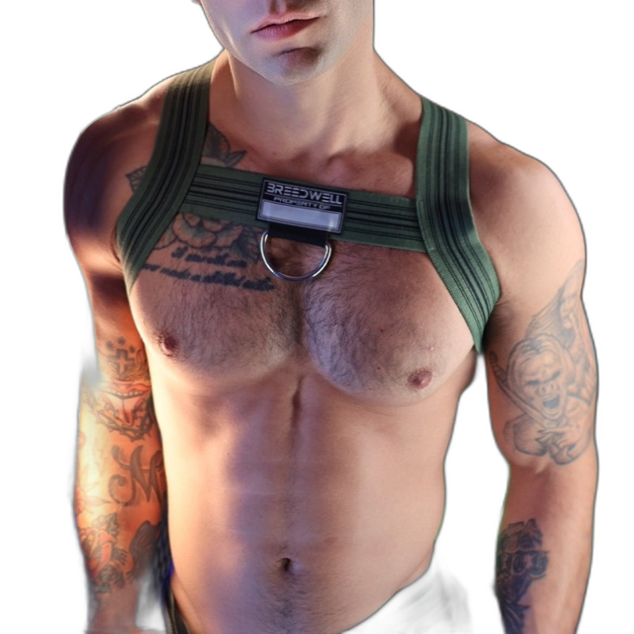 Breedwell Cumdump Bulldog Harness Army Green