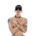Kinky Eye Mask Blindfold + Collar Choker