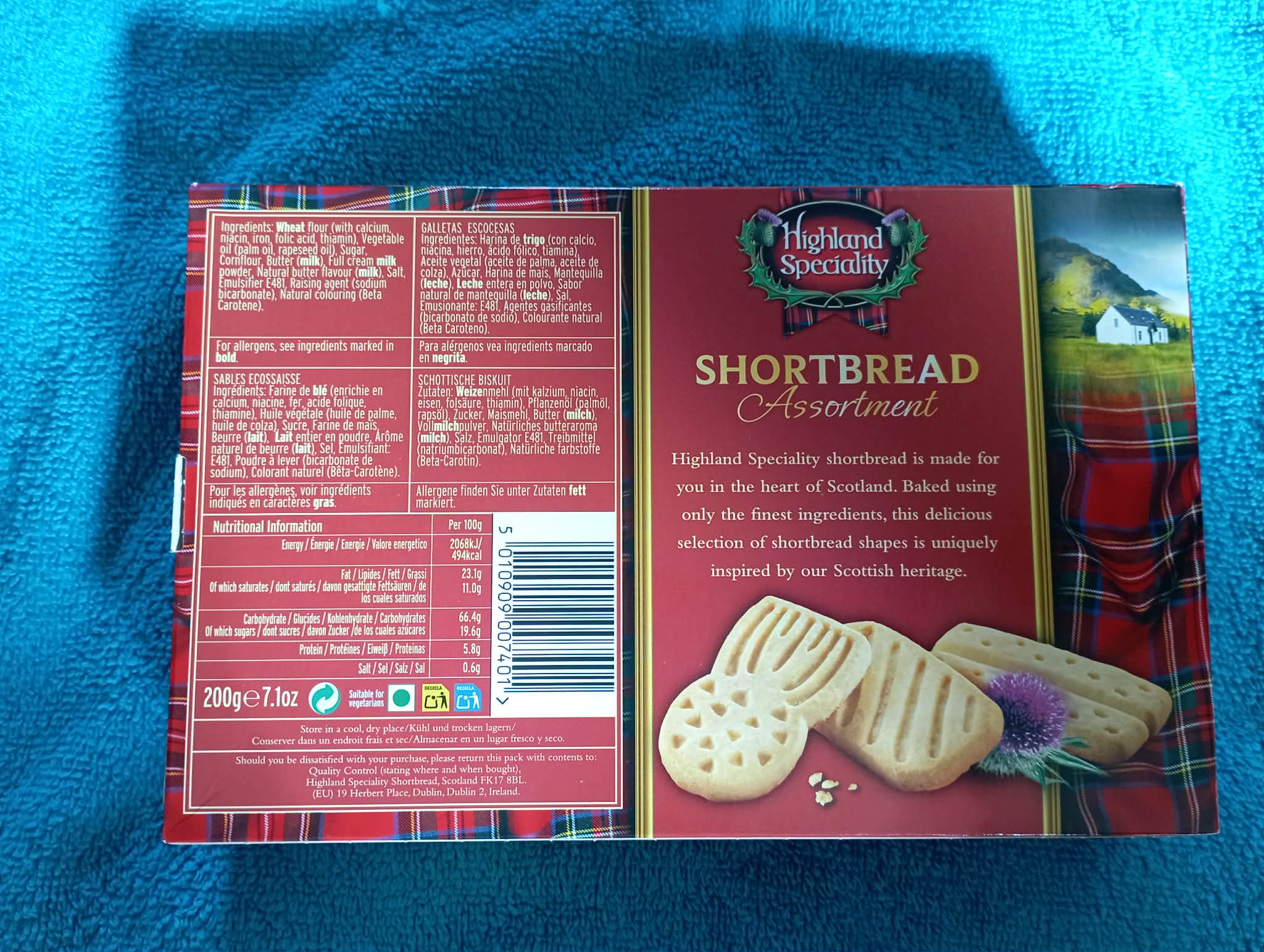 SCOTTISH HIGHLAND SPECIALITY SHORTBREAD ASSORTMENT 200g