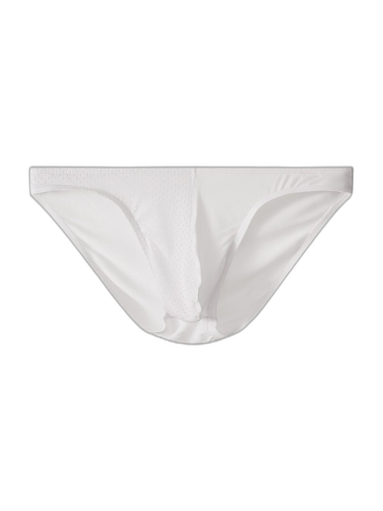 3 Pack Men's Mesh Sexy Low Waist Big Pouch Briefs