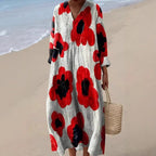 Women's Casual Long-sleeve Shirt Dress