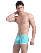 3 Pack Men's Long Leg Boxer Briefs Made of Ultra-Thin Ice Silk with Anti-Wear Elastic