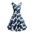 Retro Printed Maxi Sleeveless Dress Women
