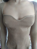 Women's Off-neck Pullover Long Sleeve Top Bottoming Sweater