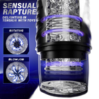 Black Warrior - Rotating Suction Masturbator - 3D Textured Sleeve