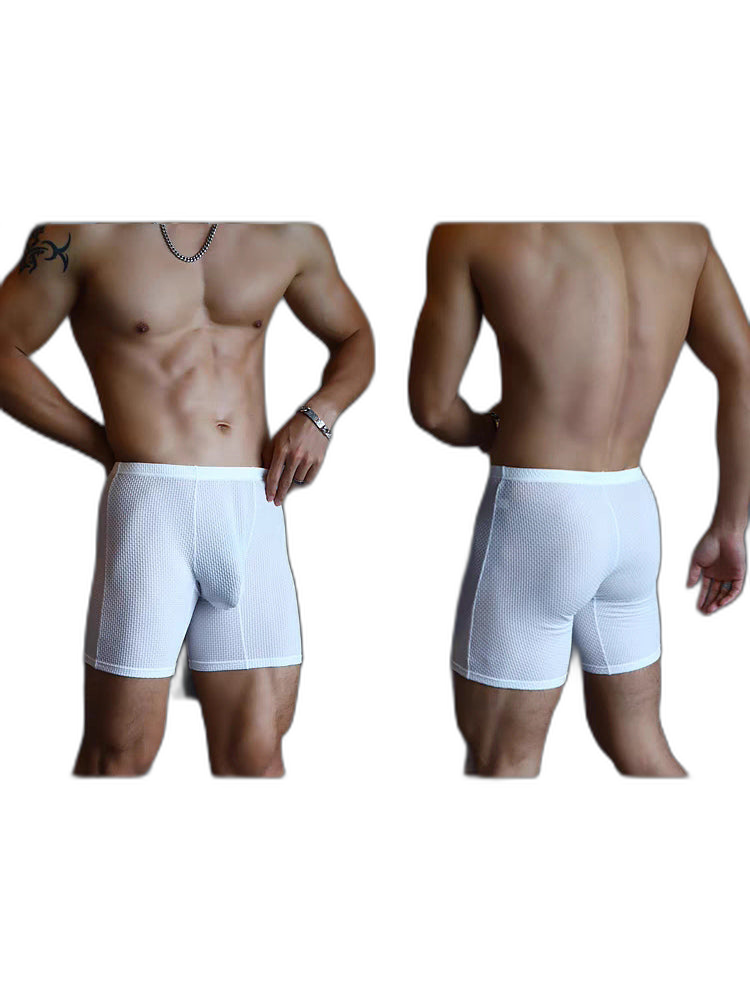 3 Pack Men's Anti-chafing Waffle Boxer Briefs