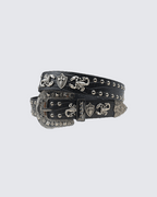 Scorpion Studded Western Punk Belt