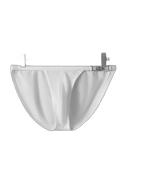 2 Pack Men's U-Shaped Pouch Low-Rise Metal-Clasp Thin Briefs