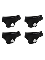 4 Pack Men's Low-Rise Stretchy U-Pouch Thongs