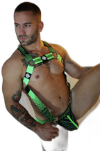 Breedwell Futura Body Harness Neon Green
