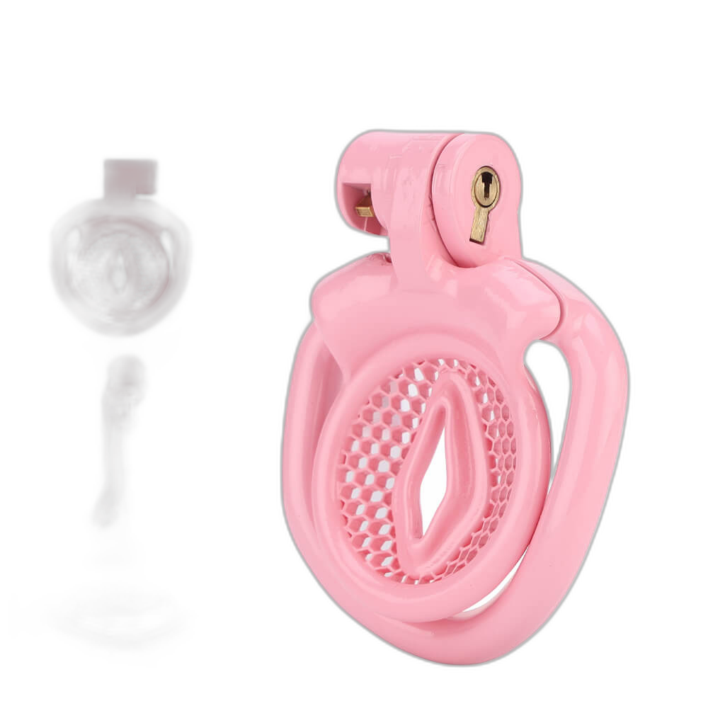 Fortis - Inverted Chastity Cage With Five Rings
