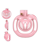 Cassian - Tiny Chastity Cage - Male Chastity Equipment - With Belt And Four Rings