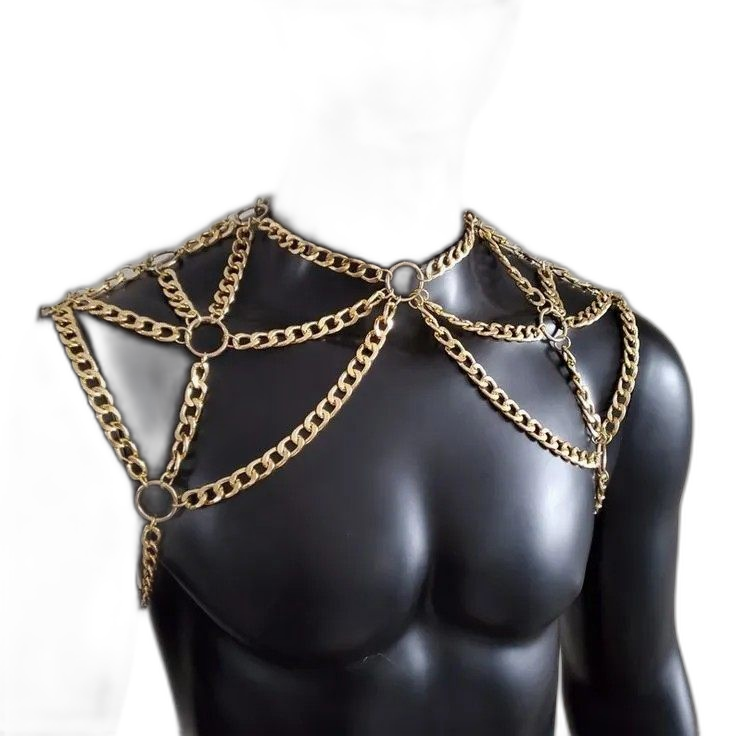 Metallic Chain Body Harness