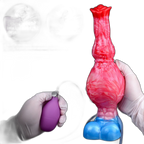Molten - 10 Inch Inflatable Squirting Knot Dildo - Fantasy Dildo