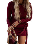 Women's Slim-fit Long-sleeved Mini Dress