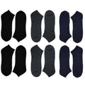 Sock Stack Men's Trainer Socks 6 Pairs Lightweight Cotton Blend Ankle With Arch Support Running Gym Wear Black White Navy Grey UK 6-11 EUR 39-45