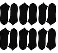 Sock Stack Men's Trainer Socks 6 Pairs Lightweight Cotton Blend Ankle With Arch Support Running Gym Wear Black White Navy Grey UK 6-11 EUR 39-45