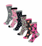 Sock Stack Womens Cotton Rich Socks 6 Pairs UK Size 4-7 Breathable Durable Reinforced Heel Toe Multipack Value