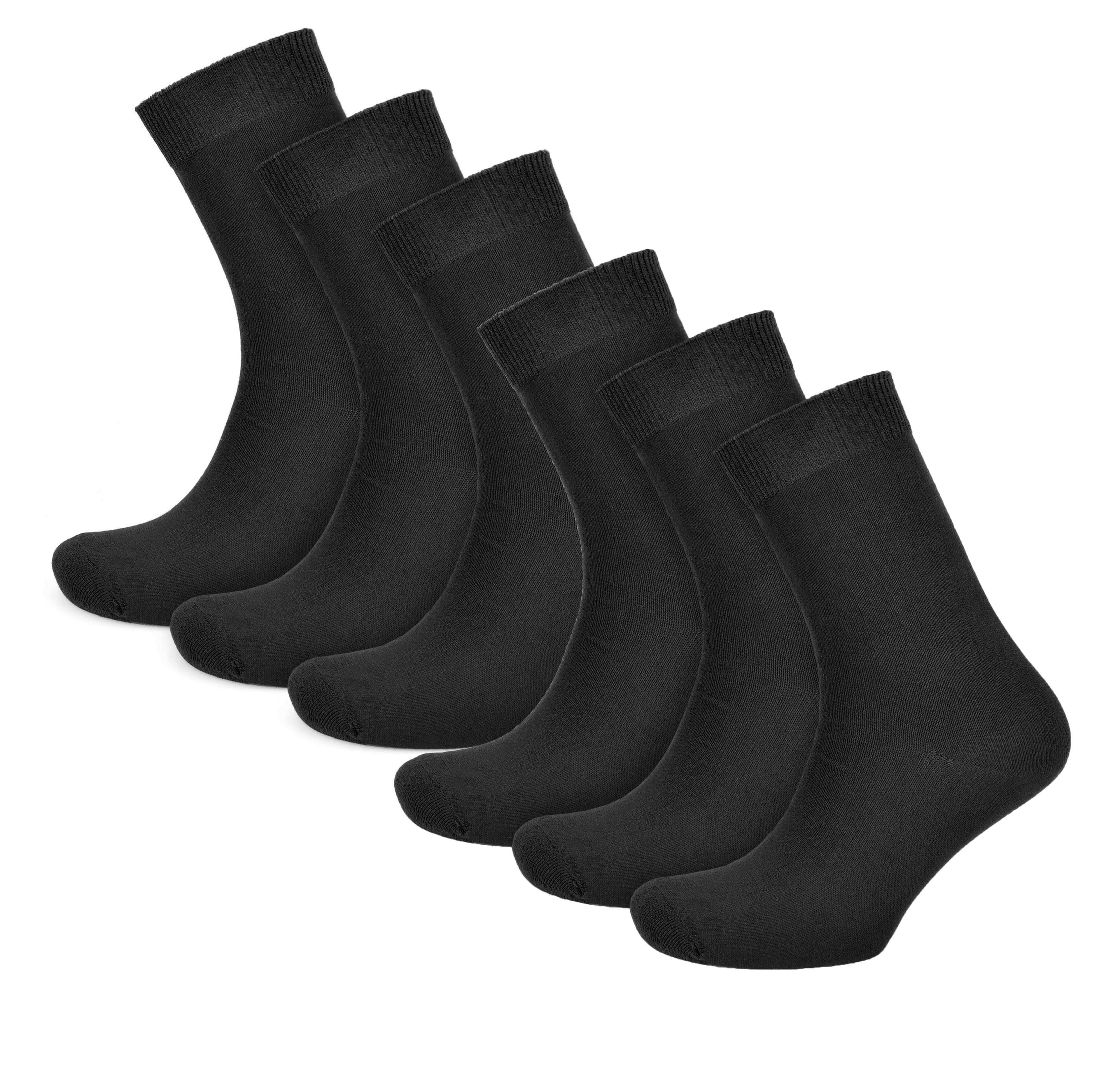 Sock Stack Womens Cotton Rich Socks 6 Pairs UK Size 4-7 Breathable Durable Reinforced Heel Toe Multipack Value