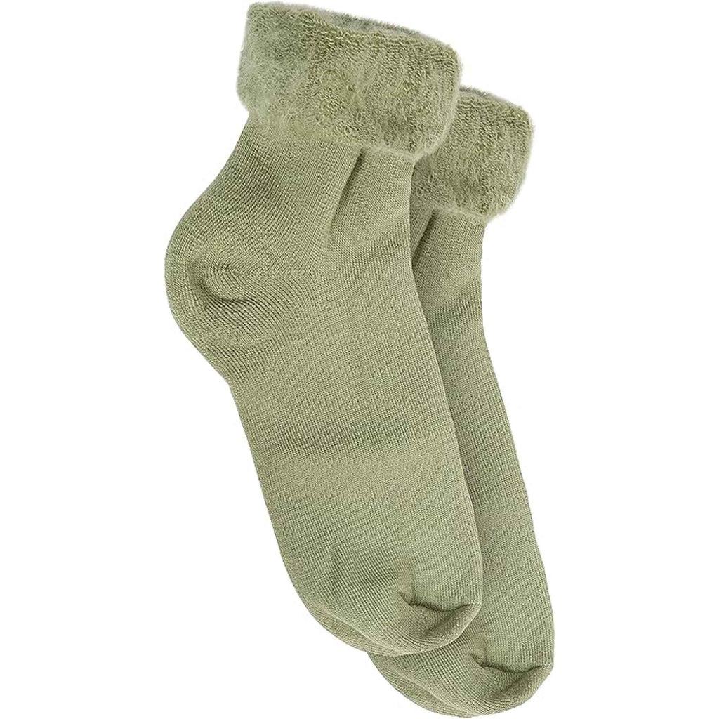 Sock Stack Womens Thermal Bed Socks 6 Pairs UK Size 4-7 Anti Slip Slipper Socks Warm Brushed Winter Base Layer