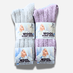 Sock Stack Women's Chunky Wool Thermal Socks 6 Pairs UK 4-7 EU 37-40 Assorted Colours