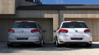 Maxton Design - REAR VALANCE VW GOLF VI WITH 2 EXHAUST HOLE