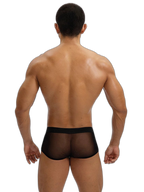 2-Pack Men's Breathable Mesh Ice Silk U-convex Low Waist Boxer Briefs