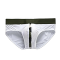 Camo-Stripe Silk Briefs