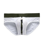 Camo-Stripe Silk Briefs