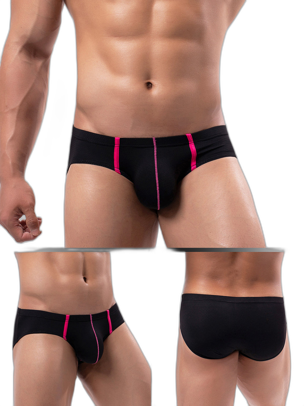 4 Pack Men’s Low-rise Breathable Mesh Briefs