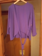 WOMEN'S PRIMARK PURPLE CASUAL SMART TOP (UK16 EU 44 US 12)