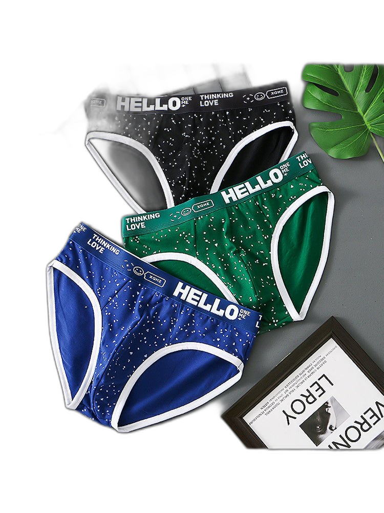 3 Pack Men's Low-Rise Cotton Briefs